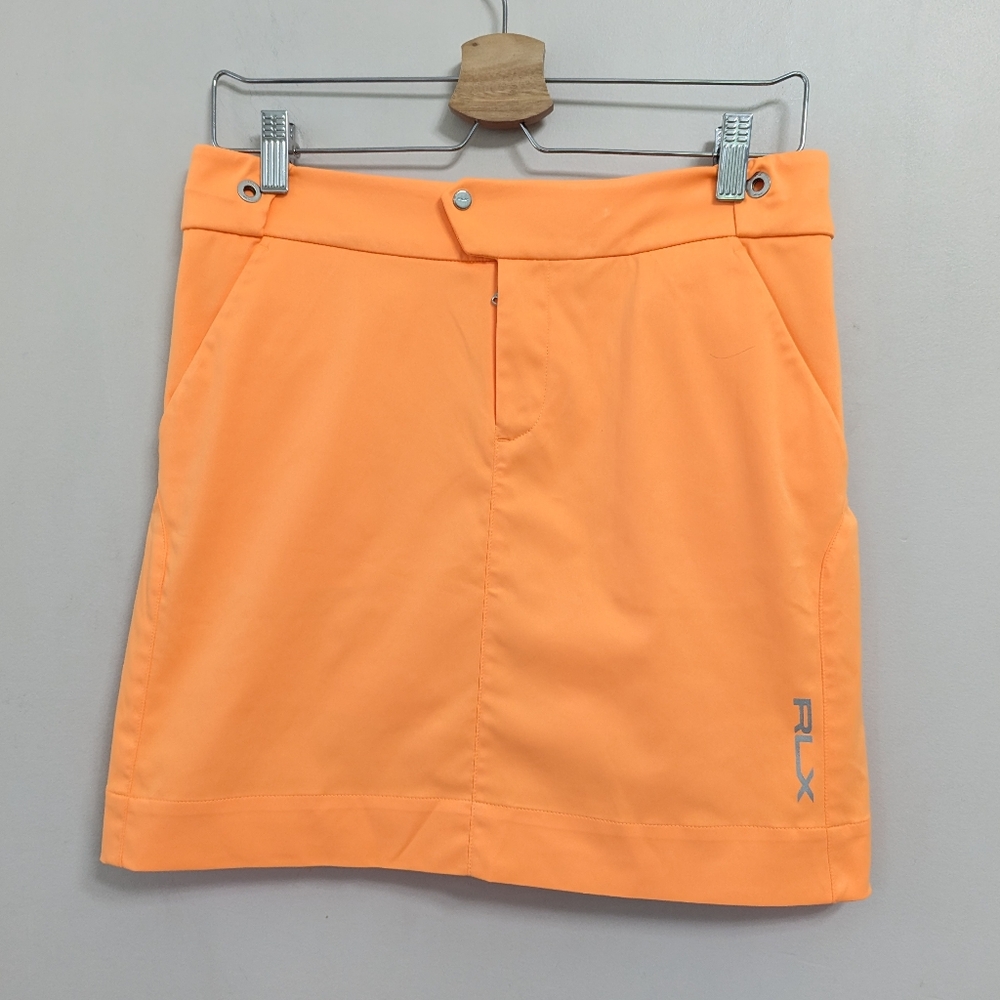 Ralph Lauren RLX‎ Golf Skirt Skirt Athletic Athleisure Neon Orange Size 4